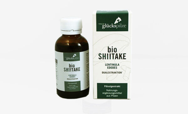 Shiitake (Lentinula edodes) / 100 ml BIO Flüssigextrakt / TYROLER GLÜCKSPILZE
