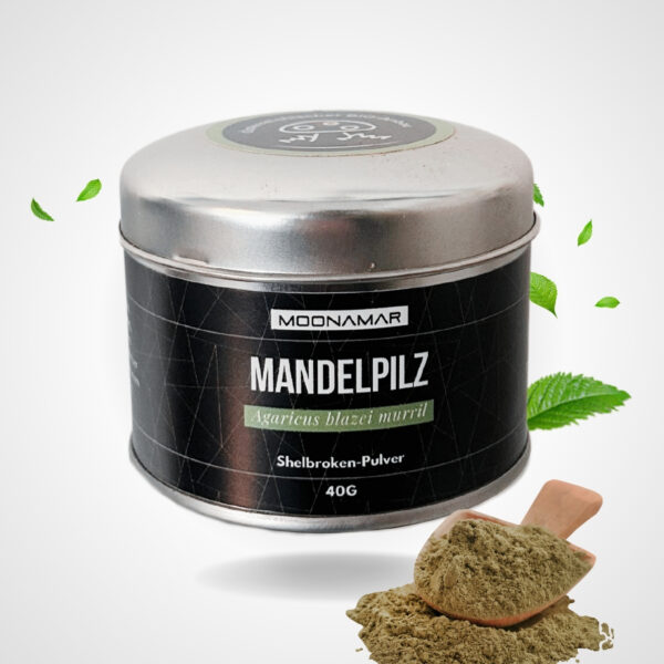 Mandelpilz Shellbroken Pulver (Agaricus blazei murrill) von MOONAMAR aus Wien - - Österreichisches Produkt